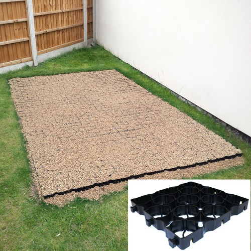 SHED BASE or HARD STANDING of TruePave Plastic Paver Grids for Decks ...