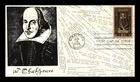 US COVER WILLIAM SHAKESPEARE ALL OVER FIRST DAY ISSUE SCOTT 1250