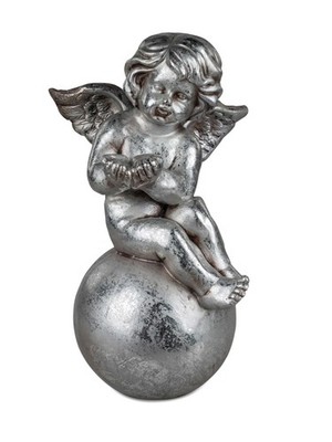 Engel auf Kugel ''Handarbeit''  H: 47cm