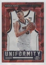 2021 Panini Contenders Optic Uniformity Red Cracked Ice Prizm Nikola Jokic 17hw