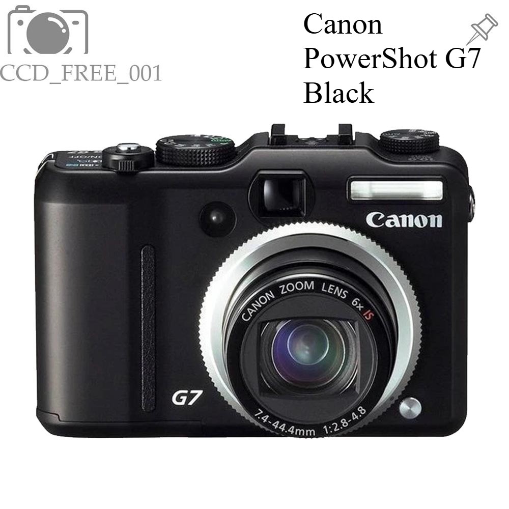Canon PowerShot G7 10MP Compact Digital Camera 6x Optical Zoom Black Auto Focus