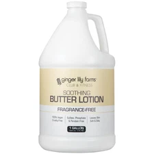 Ginger Lily Farms Club & Fitness Soothing Butter Lotion for Dry Skin, 100% Vegan