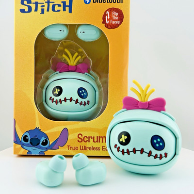 Disney Lilo & Stitch SCRUMP Flip The Faces True Wireless Bluetooth Earbuds NEW