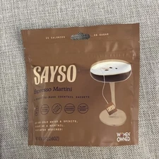SAYSO Espresso Martini Instant Cocktail Tea Bags | Infuses with Cold Water & ...