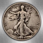 1933-S Walking Liberty Half Dollar CACG F-15 CAC - Beautiful Circ Example!