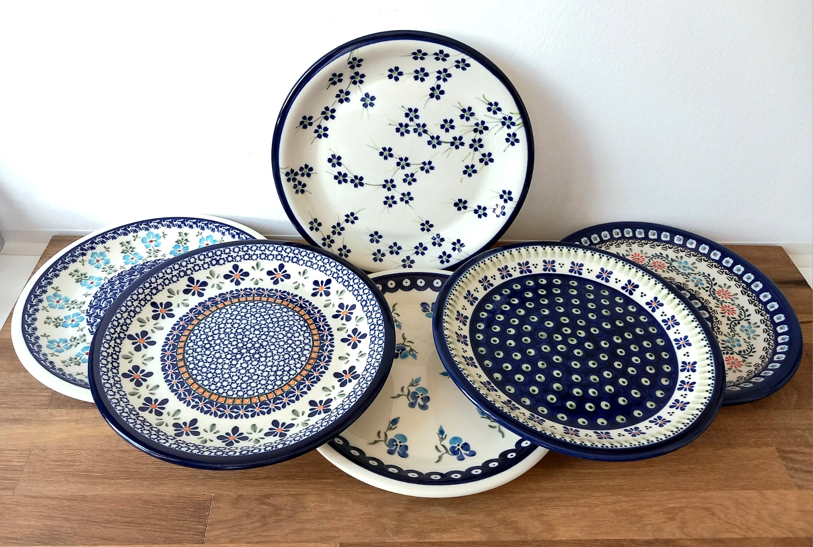 Bunzlauer KeramiK Teller 24 cm Set 6 Stück Essteller Speiseteller Geschirr Edel