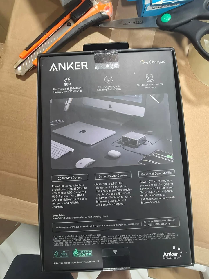 Anker Prime Charger (250W, 6 Ports, GaNPrime) - image 2 of 2