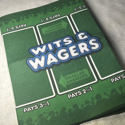 Wits & Wagers Felt Betting Mat 28  x 14  Replacement Game Board