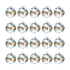 20 Pack Clear Hanging Crystal Prism Feng Shui Ball Glass 20mm,