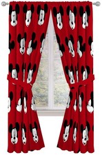 Jay Franco Kids Window Drapes - 4 Piece Curtain Set Includes 2 Tiebacks, Beau...