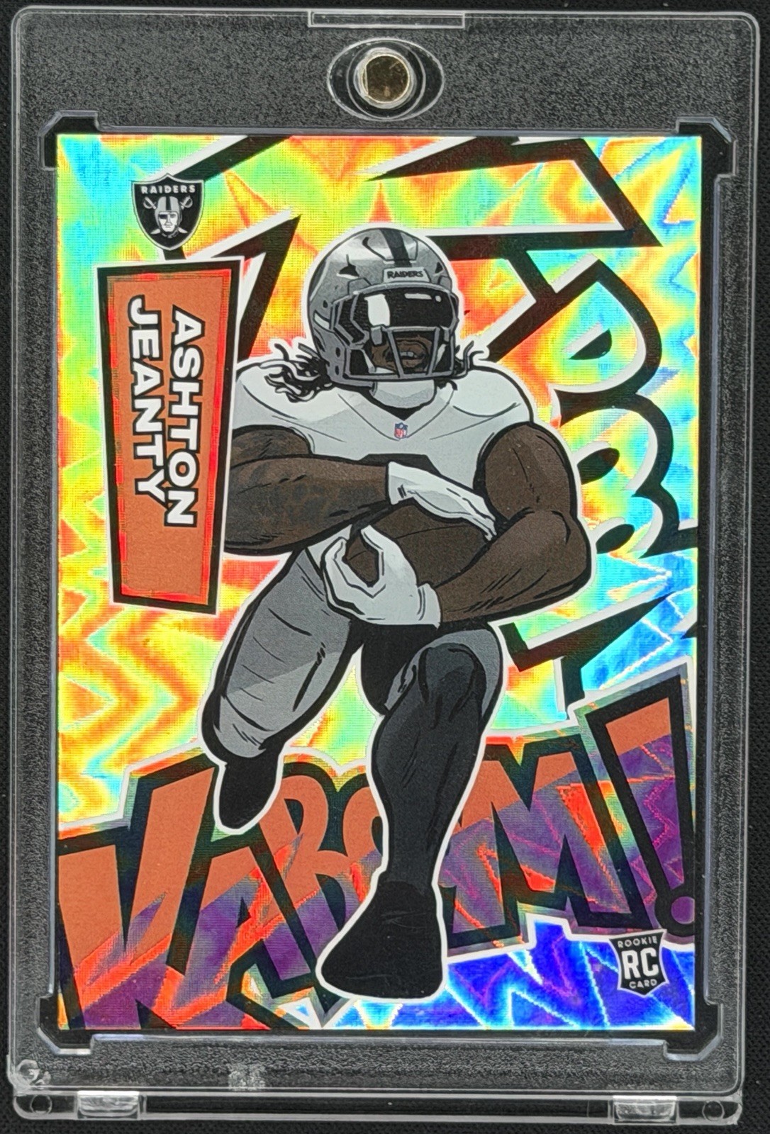 Ashton Jeanty 2025 Panini Absolute Vertical Kaboom #35 Case Hit SSP Raiders RC