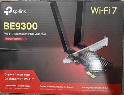 TP-Link Archer TBE552E WiFi 7 PCIe Card - BE9300 Tri-Band Bluetooth 5.4