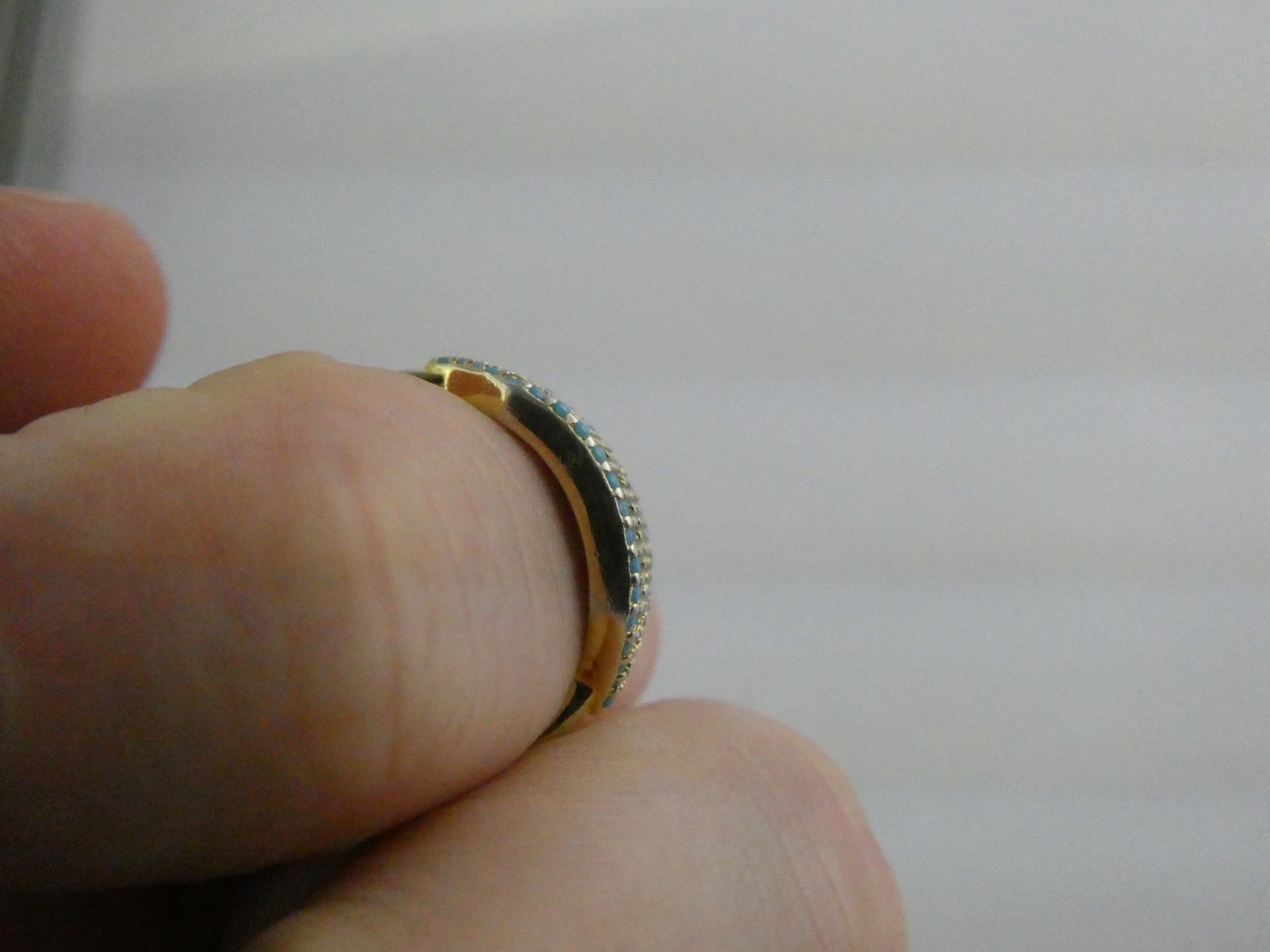 Native Gem Sterling Silver Turquoise Array Ring 9… - image 15