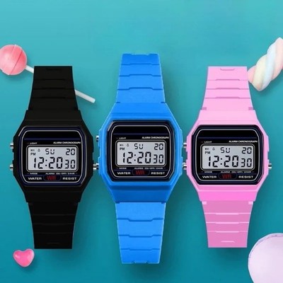 F 91W Classic Digital Resin Strap Watch Stopwatch Chronograph Sport Unisex Men