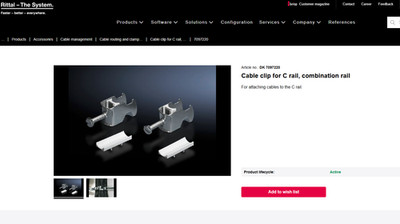 Rittal DK 7097.220 Cable clip for C Rail - LOT OF 70
