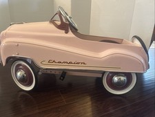 Champion Pink Vintage Pedal Child Car, As Is.