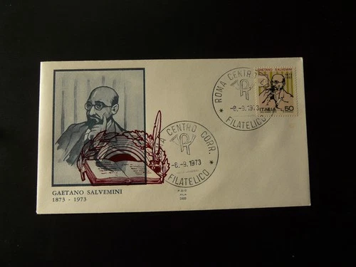 politician Gaetano Salvemini FDC Italy 1973