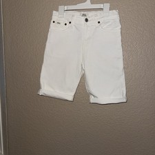Polo Ralph Lauren White Denim Sullivan Slim Fit Shorts Boys Size 12