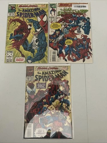 Amazing Spiderman #378-380 378 379 380 Maximum Carnage Venom Marvel Comics