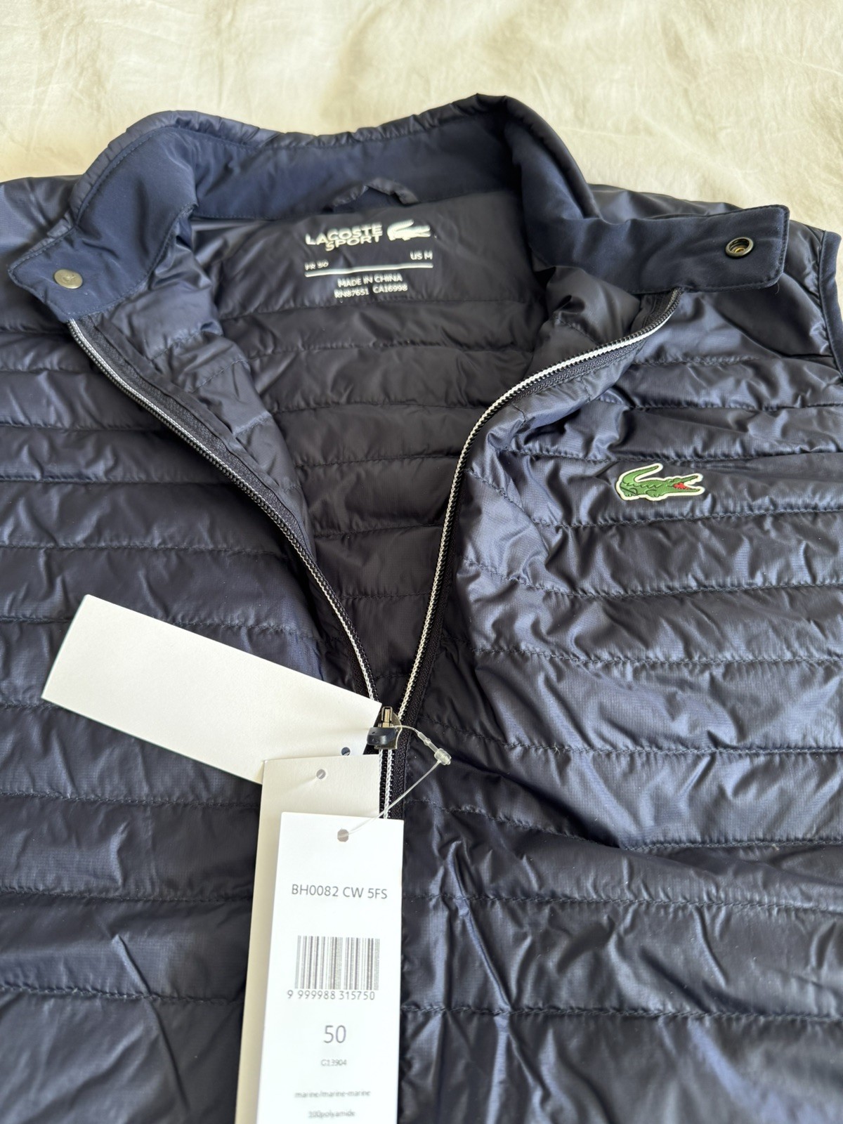 NEW Lacoste Sport Lightweight Golf Vest Size M  thumbnail 3
