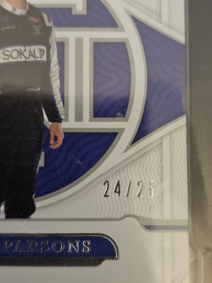 2022 Panini National Treasures 24/25 Stefan Parsons Rookie Auto SGC 10/9 #RSS-SP - Image 3 of 4