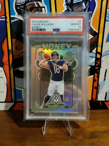 2024 Mosaic Caleb Williams RC Money Prizm Case Hit SSP PSA 10 #7 Bears Rookie