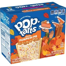 PUMPKIN PIE POP TARTS Pumpkin Pie Frosted Kellogg's LIMITED EDITION 12 PASTRIES