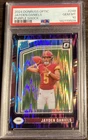 Jayden Daniels Donruss Optic Purple Shock Prizm Rookie #248 PSA 10 Gem Mint