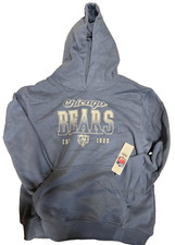 NFL Team Apparel Chicago Bears Est 1920 Youth Hoodie Sweatshirt Blue XL 14/16