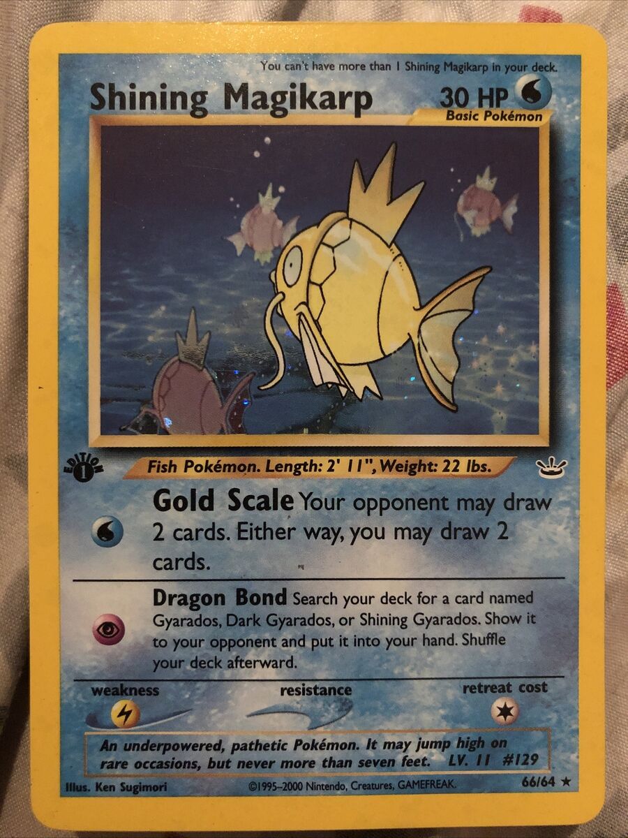 SHINING MAGIKARP 1st EDITION Neo Revelation 66/64 Secret SHINING MAGIKARP 1st EDITION Neo Revelation 66/64 Secret