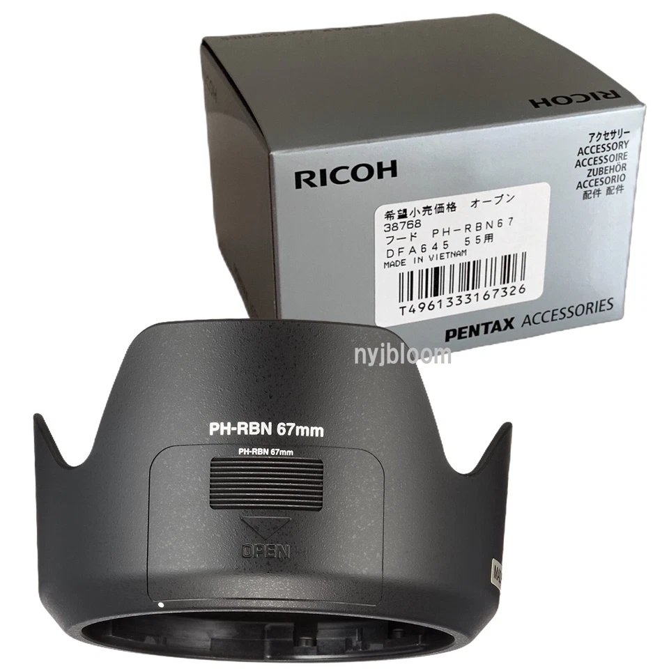 New PENTAX PH-RBN67 Lens Hood For smc D FA 645 55mm f/2.8 AL[IF] SDM AW Lens - Image 3 of 4