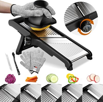 Rebanador de mandolina para cocina de acero inoxidable cortador de verduras NEW