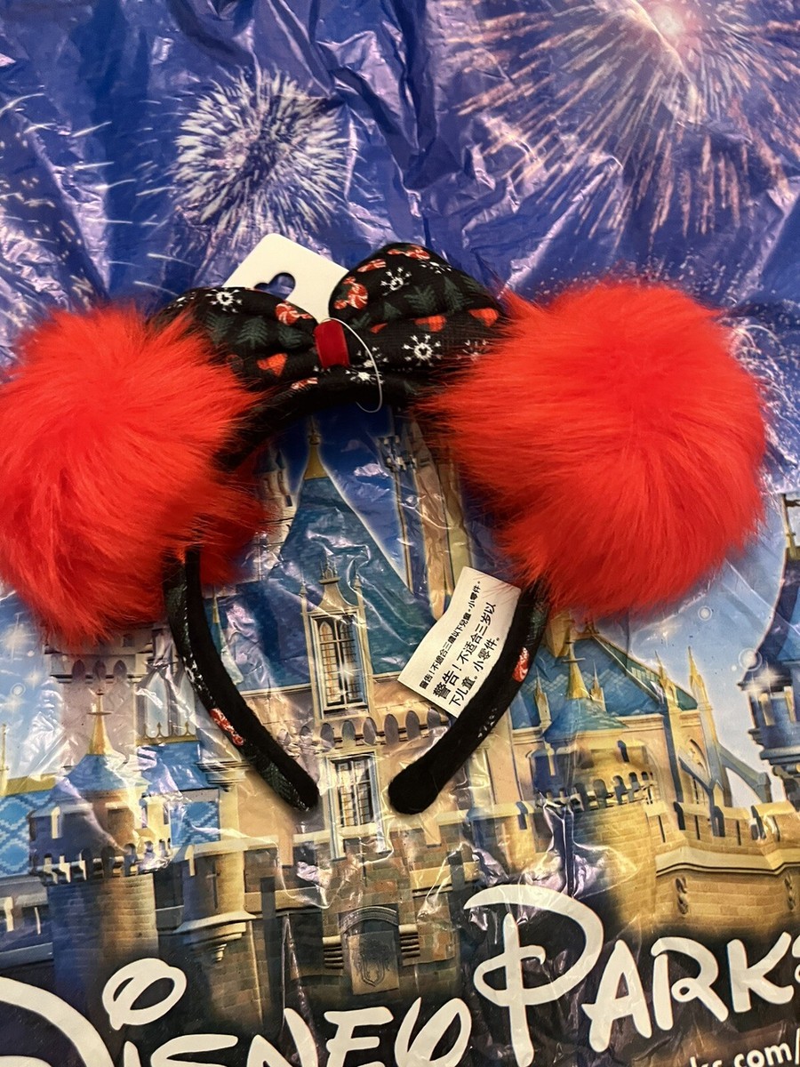 Disney Parks Exclusive Christmas Holiday Minnie Ears Pom Pom  display picture 3