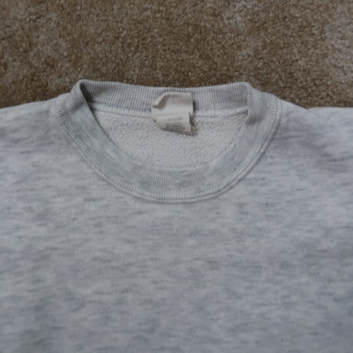 Vintage Pro Spirit Crew Neck Sweater men's M Blank Pullover Gray Sweatshirt - Picture 3 of 10