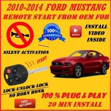 100% Plug and Play Remote Start 2010-2014 Ford Mustang