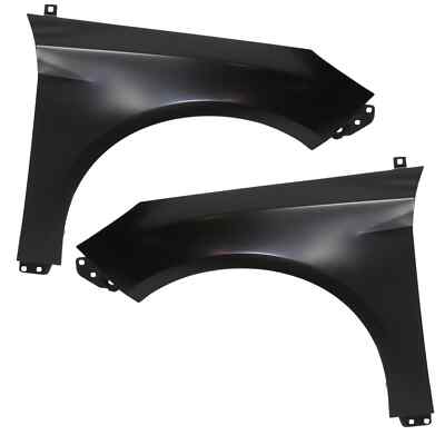 For 2012-2018 Ford Focus Front Primed Steel Fenders Set Pair Driver & Passenger