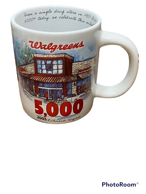 Walgreens 5,000th Store Coffee Mug Commemoration 2005 Grand Opening Richmond VA