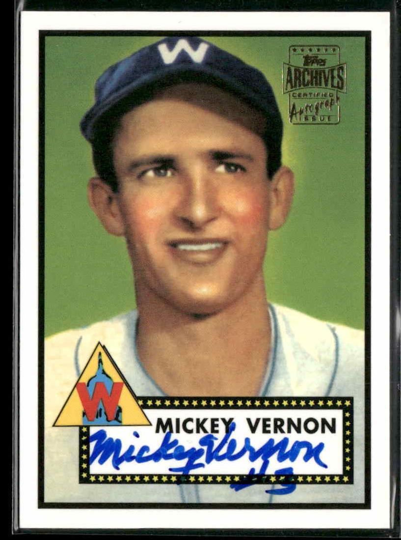 2001 Topps Heritage #THA-MV Mickey Vernon Autographs