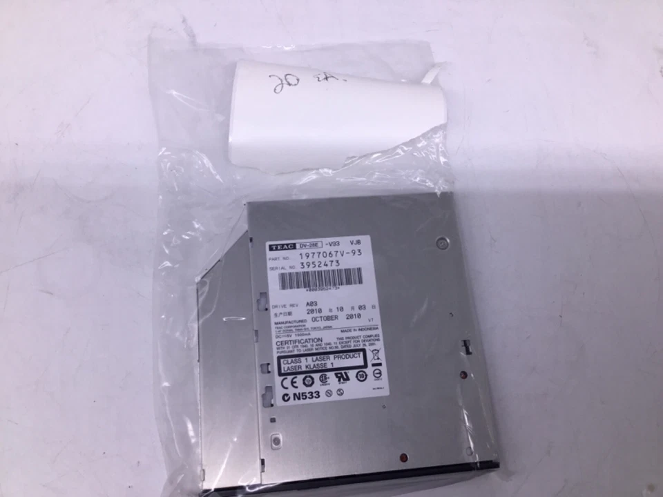 Teac DV-28E V93 3S 1977067V-93 8x IDE Slim Internal N5 Black DVD-Rom Drive - Image 3 of 4