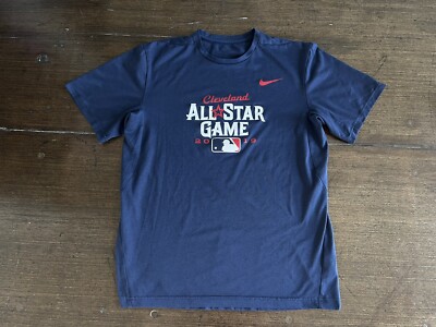 2019 Cleveland MLB All Star Game Nike Dri Fit Tee - Blue Size M Medium