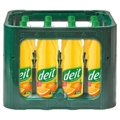 Deit Orange PET Flasche - MEHRWEG - ohne Kasten 6x 1,00 L. 