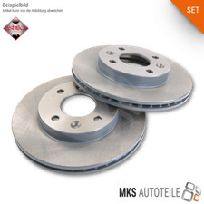 2x ASHIKA Bremsscheiben, Bremsen SET/Satz vorne für HONDA MG ROVER LOTUS