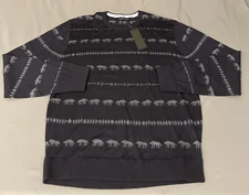 Greyson Wool Golf Sweater Crewneck Sticks & Stones XL Blue INDIGO NWT MSRP $350