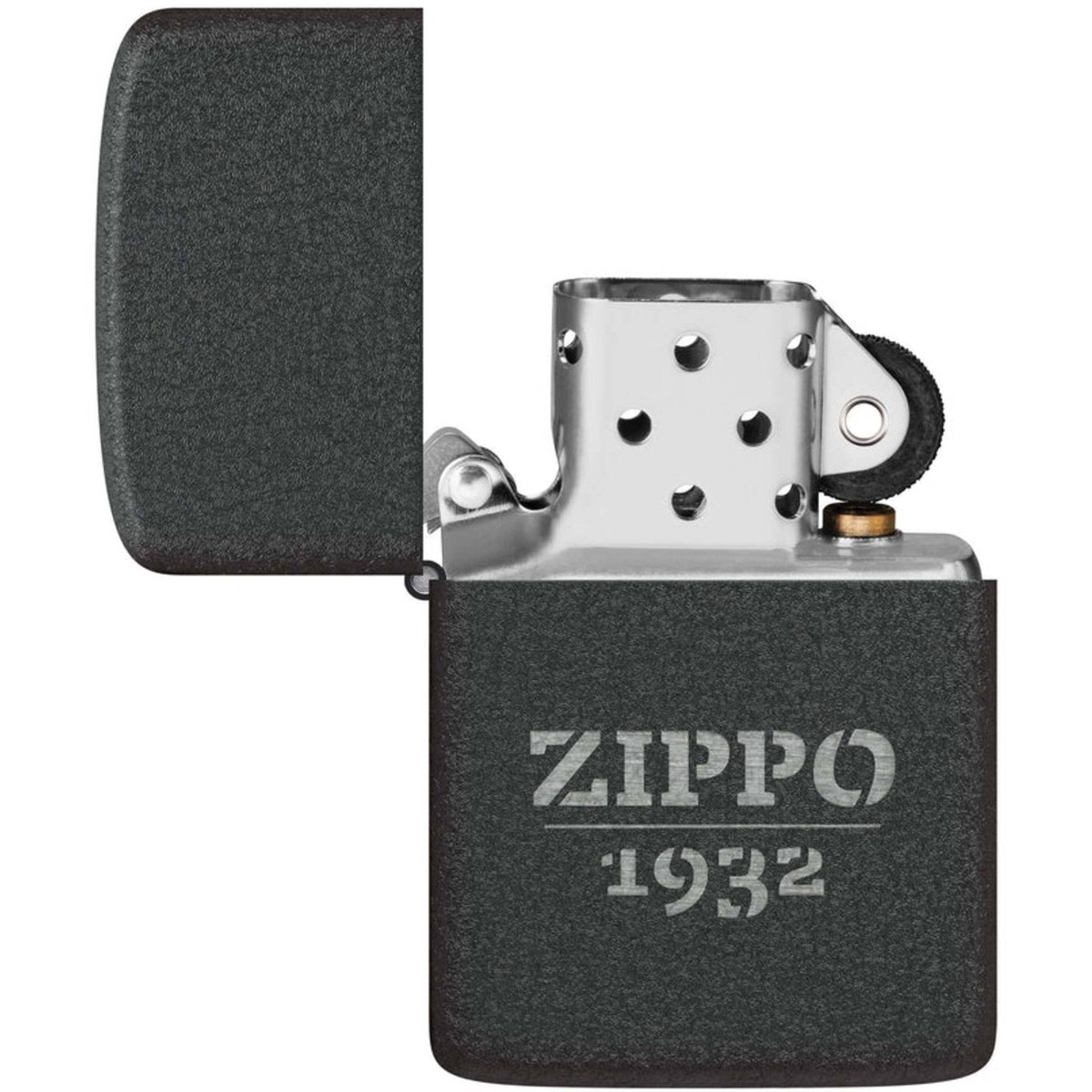 Zippo Windproof Pocket Lighter Zippo Design Iconic Black Crackle