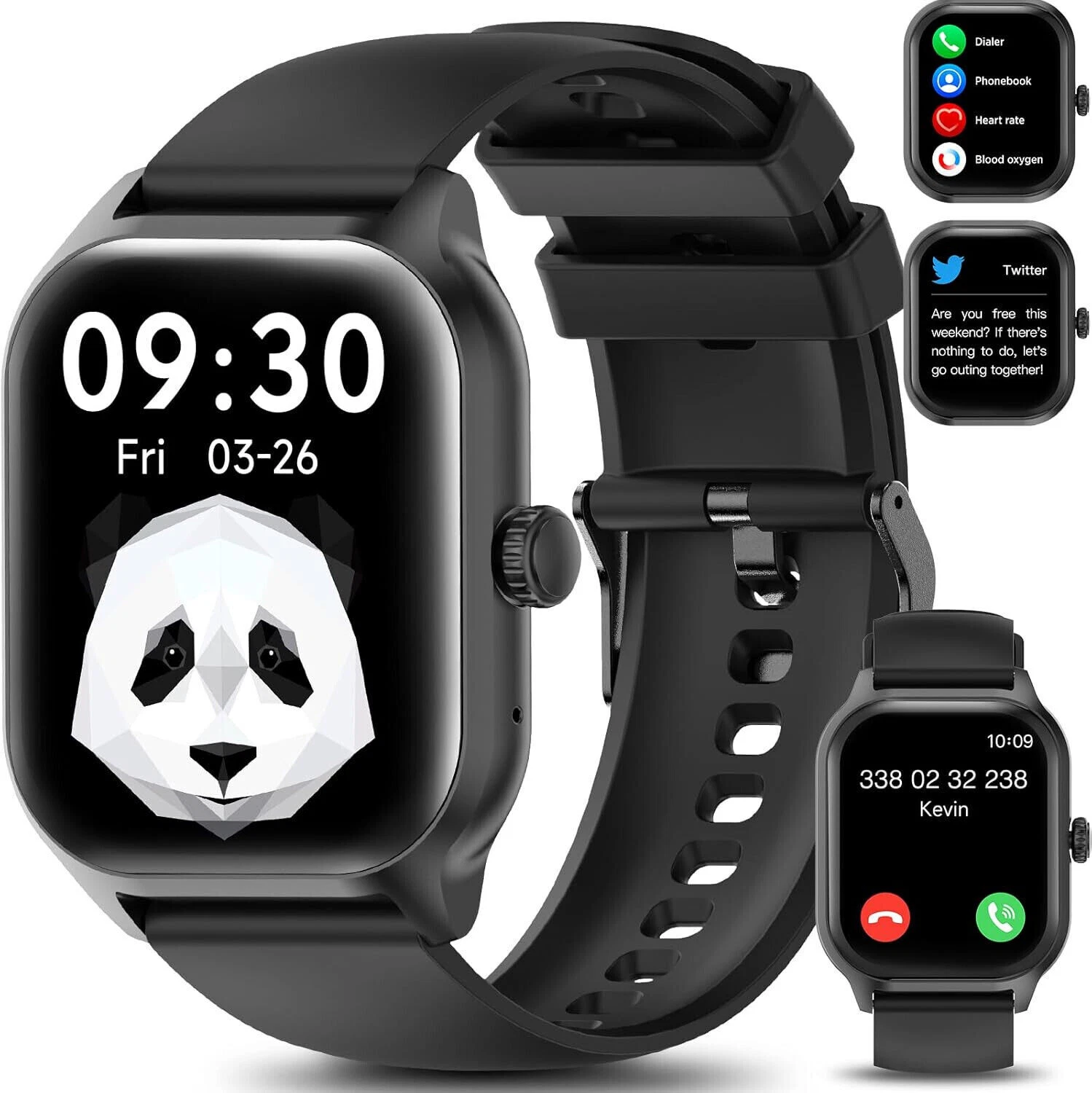 Smart Watch Women Men with Phone Function Wristwatch Sport Watch for Android iOS