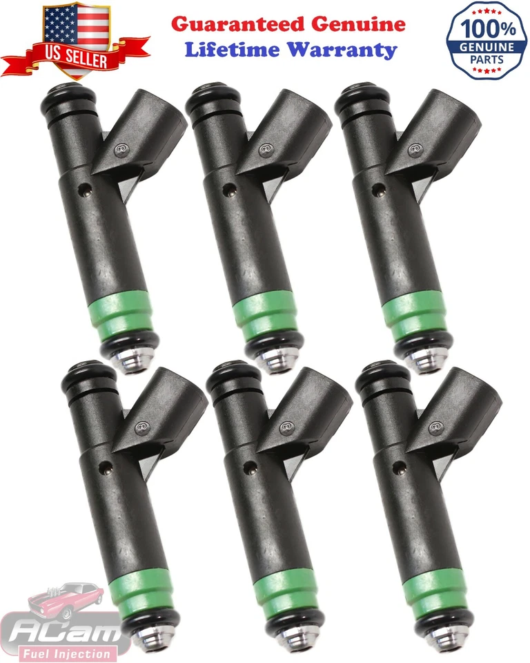 Inyectores de combustible OEM 4 orificios actualización 2001-2004 Ford Ranger 3,0 L V6 FLEX 1F1E-D4B Foto 2 de 2