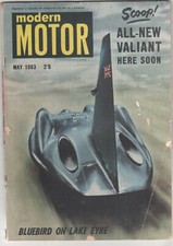 Modern Motor 1963 May Valiant AP5 Mazda SS55 Mercedes Benz 230SL Sunbeam Alpine 