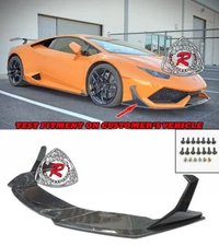 Fits 15-19 Lamborghini Huracan LP610-4 GT-Style Front Bumper Lip (Carbon Fiber)