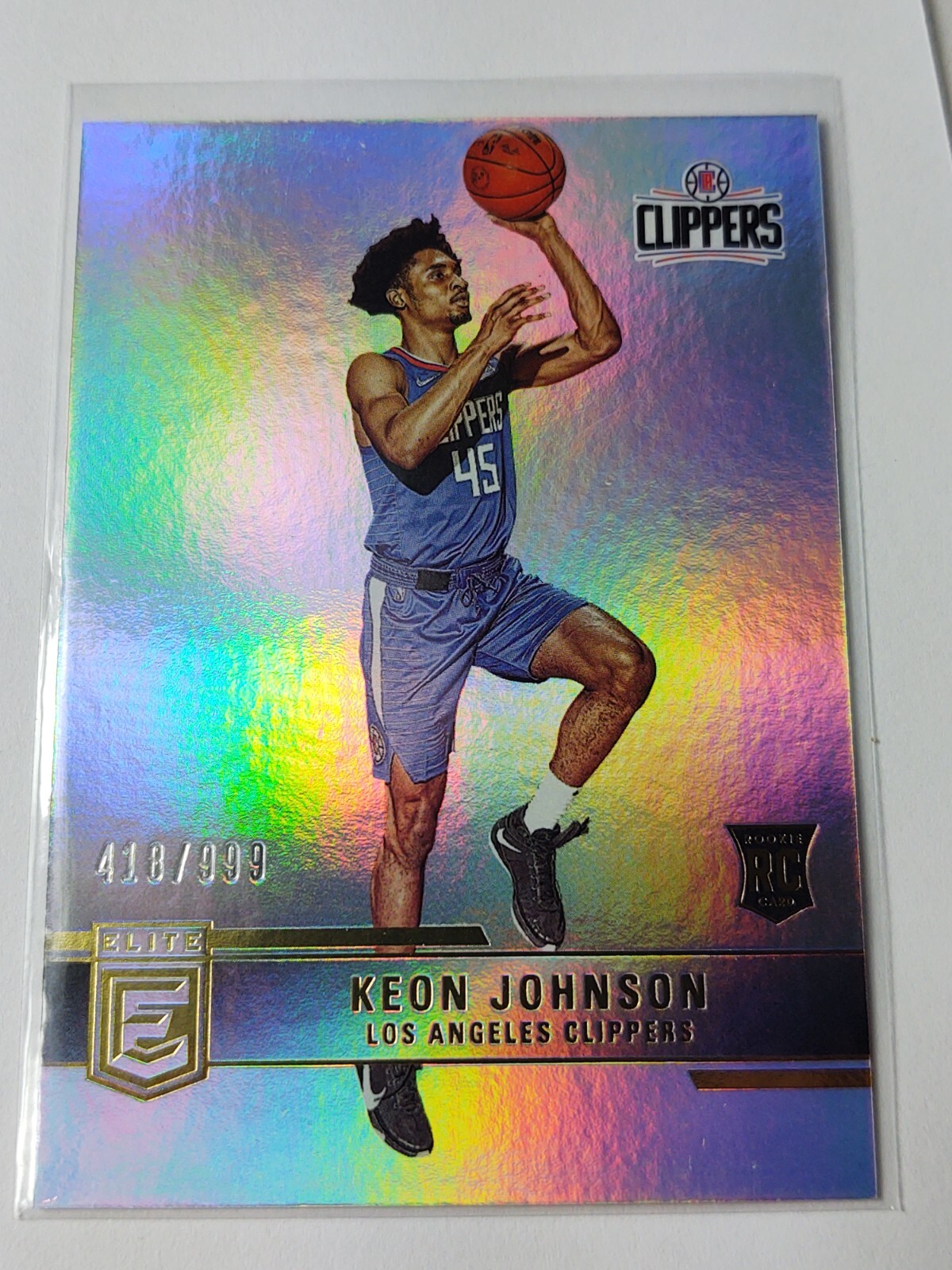 2021-22 PANINI DONRUSS ELITE BASKETBALL KEON JOHNSON RC ROOKIE #418/999