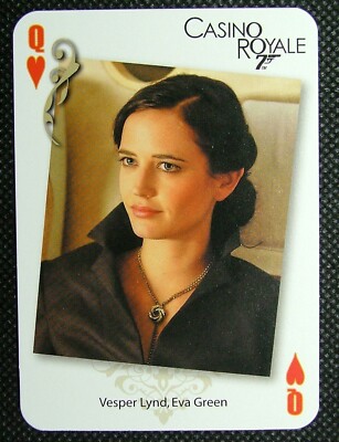 1 x Spielkarte 007 James Bond Casino Royale Vesper Lynd Eva Green QH CR2
